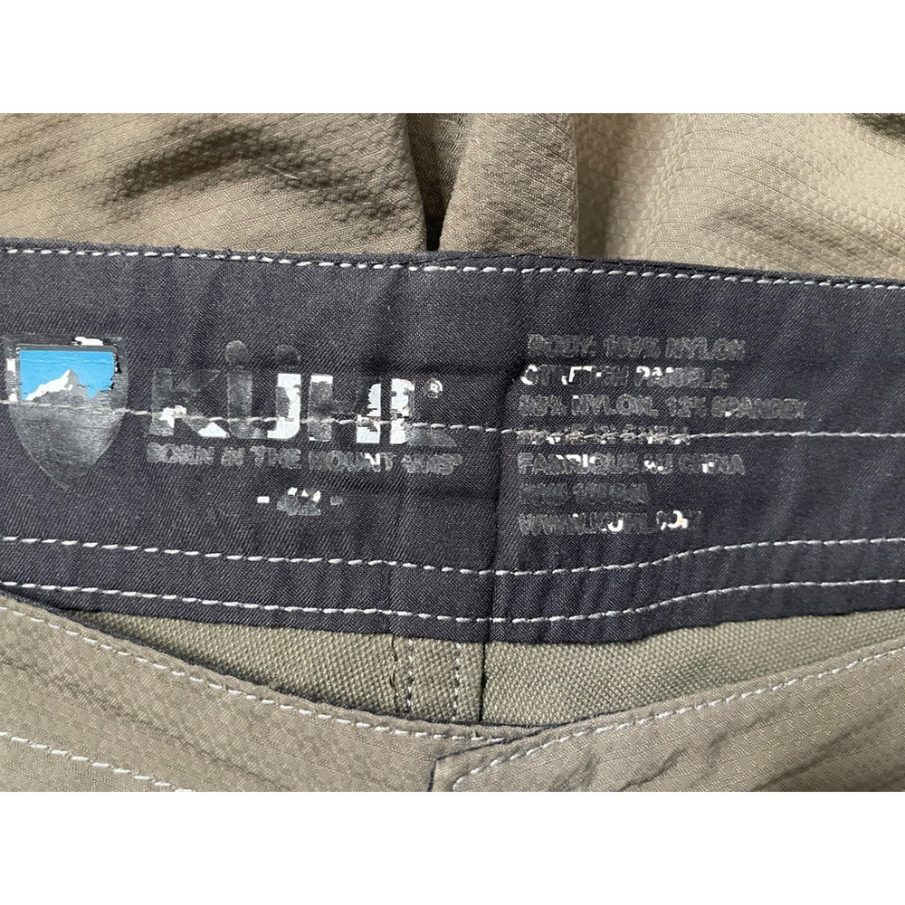 KUHL Mutiny River Shorts Men’s 42 10” Olive Hiking Hybrid Swim Trunks Nylon Camp - Picture 9 of 10